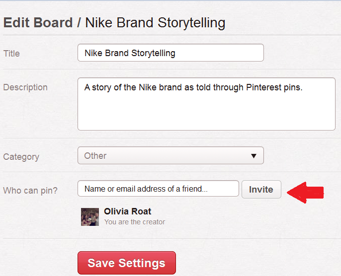Pinterest Board Contributors Pinterest Board Contributors