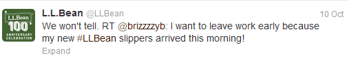 L.L. Bean Twitter L.L. Bean Twitter