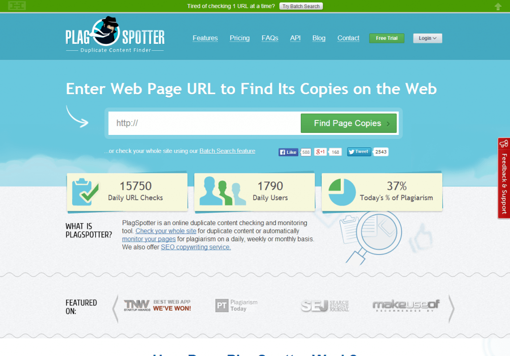 Plagspotter - Tools to Detect Duplicate Content Plagspotter - Tools to Detect Duplicate Content