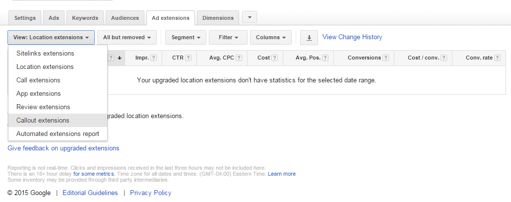 AdWords Ad Extensions Ad Extensions