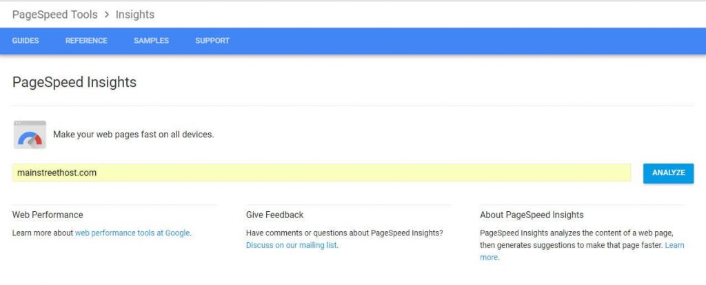 Google PageSpeed Insights Google PageSpeed Insights