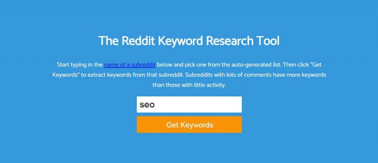 Reddit Keyword Research Tool Reddit Keyword Research Tool (Keyworddit)